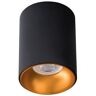 Kanlux Deckenleuchte Ø85mm x 110mm Höhe RITI für GU10 Leuchtmittel schwarz-gold