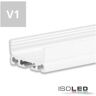 Fiai IsoLED LED Aufbauprofil SURF24 FLAT Aluminium pulverbeschichtet weiß RAL 9010 200cm