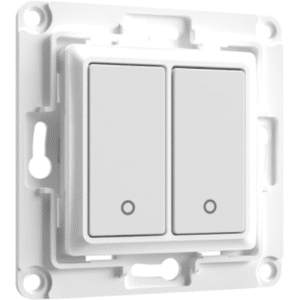 Shelly Accessories Wall Switch 2 Wandtaster 2-fach Weiß