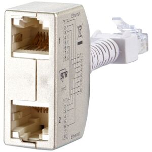 Metz Connect Cable-Sharing-Adapter, Fast Ethernet/fast Ethernet, Silber Metz Connect Cable-Sharing-Adapter, Fast Ethernet/fast Ethernet, Silber
