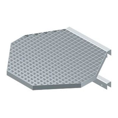 Zarges - Acht-eckige Leiterplattform - Edelstahl - 700 x 700 mm - Leiter Plattform Zarges - Acht-eckige Leiterplattform - Edelstahl - 700 x 700 mm - Leiter Plattform
