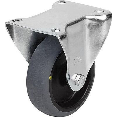 Kipp Bockrolle Ohne Feststellsystem Thermoplast, Elektrisch Leitfähig, Komp:Stahl, D=125, B=32 (K1761.11125321) Kipp Bockrolle Ohne Feststellsystem Thermoplast, Elektrisch Leitfähig, Komp:Stahl, D=125, B=32 (K1761.11125321)