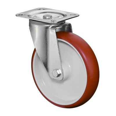 BS Transportgerät-Rad L400.B31, Rot Polyurethan, 125 mm BS Transportgerät-Rad L400.B31, Rot Polyurethan, 125 mm