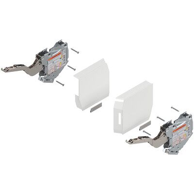 Blum Aventos Hk-S Hochklappe, Kraftspeicher (Set), Lf=220-500 (Bei 2 Stück), Seidenweiss/inox-G. Blum Aventos Hk-S Hochklappe, Kraftspeicher (Set), Lf=220-500 (Bei 2 Stück), Seidenweiss/inox-G.