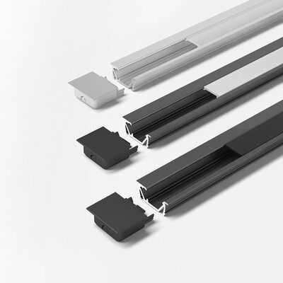 Format Möbel-Einbauprofil,L 300mm, Channelline G2, Schwarz Format Möbel-Einbauprofil,L 300mm, Channelline G2, Schwarz