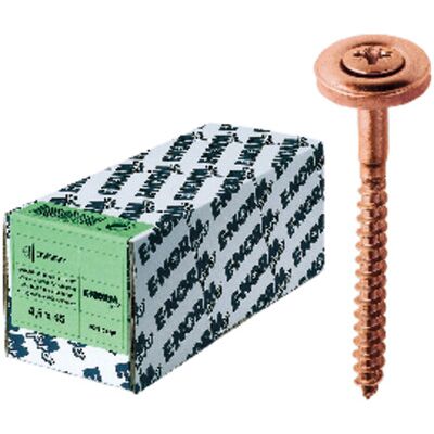 E-NORMPRO Kupferbeschichtete Holzschraube - PZD 4,5x25 - 100 St E-NORMPRO Kupferbeschichtete Holzschraube - PZD 4,5x25 - 100 St