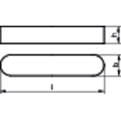 Nobrand Passfeder Din 6885 Form A Ohne Bohrung Rundstirnig Edelstahl A4 Blank 10 70 X 8 Nobrand Passfeder Din 6885 Form A Ohne Bohrung Rundstirnig Edelstahl A4 Blank 10 70 X 8