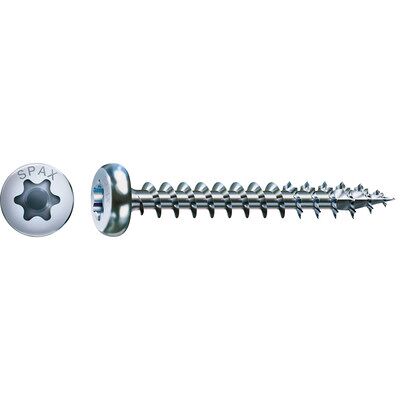 Spax Universalschraube, 5,0 X 60mm, 200 Stück, Halbrundkopf, T-Star Plus, 4cu Spax Universalschraube, 5,0 X 60mm, 200 Stück, Halbrundkopf, T-Star Plus, 4cu