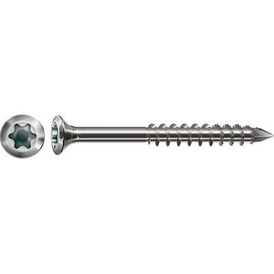 Spax Fassadenschraube, 4,5 X 70mm, 100 Stück, Kleiner Linsensenkkopf, T-Star Spax Fassadenschraube, 4,5 X 70mm, 100 Stück, Kleiner Linsensenkkopf, T-Star