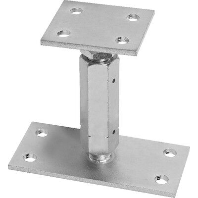 Gh Baubeschläge Stützenfuß Typ P Höhenverstellbar 80x70x5,0mm Gh Baubeschläge Stützenfuß Typ P Höhenverstellbar 80x70x5,0mm