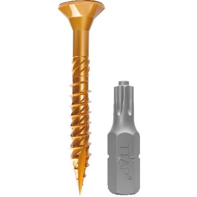E-Jet Schraube 3,5 x 40 mm Teilgewinde verzinkt gelb - Schraube E-Jet Schraube 3,5 x 40 mm Teilgewinde verzinkt gelb - Schraube
