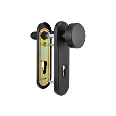 Bever Türgriff + Fenstergriff - Modell 81PR - Feuerhemmend, Abgerundet, Für 40-57mm Türen Bever Türgriff + Fenstergriff - Modell 81PR - Feuerhemmend, Abgerundet, Für 40-57mm Türen