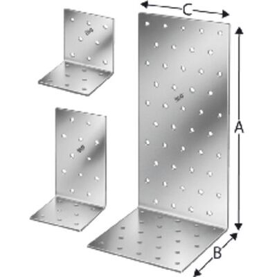 Simpson Strong-tie Winkelverbinder Ohne Rippe, Stahl Verzinkt, Anp 254460 Simpson Strong-tie Winkelverbinder Ohne Rippe, Stahl Verzinkt, Anp 254460