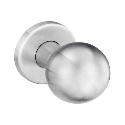 Edi Objekttür - Knopf auf Rosette - Silber - Türart: Innentüren Edi Objekttür - Knopf auf Rosette - Silber - Türart: Innentüren