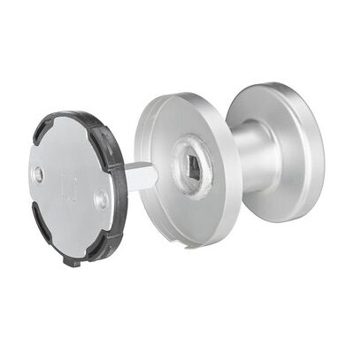 EDI Edelstahl Türknauf - Runde Rosette 50mm - Außentürgriff EDI Edelstahl Türknauf - Runde Rosette 50mm - Außentürgriff