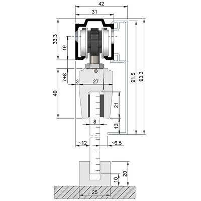 Helm Ot-Abdeckkappe,Für Einseitige Verblendung, Aluminium, Naturton Eloxiert Helm Ot-Abdeckkappe,Für Einseitige Verblendung, Aluminium, Naturton Eloxiert