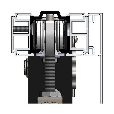 Helm Abdeckkappe, Smartclose Fg 80, Für Laufprofil, Aluminium Helm Abdeckkappe, Smartclose Fg 80, Für Laufprofil, Aluminium