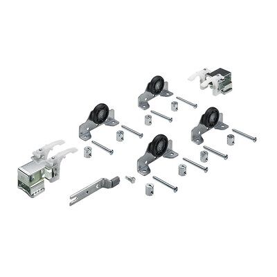 Hettich Mb-Schiebetürbeschläge-Set,Topline 1,45076, 2-T.,Für Einliegende Türen,50kg Hettich Mb-Schiebetürbeschläge-Set,Topline 1,45076, 2-T.,Für Einliegende Türen,50kg