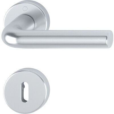 Hoppe Bonn Aluminium Türgriff-Garnitur - 37-42mm Türdicke - Schlüsselrosetten Hoppe Bonn Aluminium Türgriff-Garnitur - 37-42mm Türdicke - Schlüsselrosetten