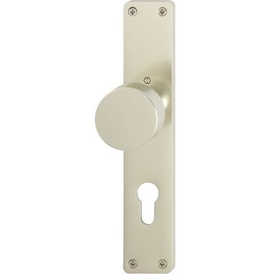 Hoppe Aluminium Knopflangschild 72mm - Türschild mit Knopf Hoppe Aluminium Knopflangschild 72mm - Türschild mit Knopf