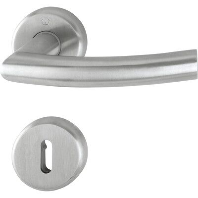 Hoppe Türgriff & Drückergarnitur - Rosett, Edelstahl, 8mm Vierkant, für Innentüren Hoppe Türgriff & Drückergarnitur - Rosett, Edelstahl, 8mm Vierkant, für Innentüren