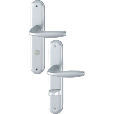 HOPPE Langschildgarnitur NY 1810/273P Aluminium F1 - Türgriff & Fenstergriff HOPPE Langschildgarnitur NY 1810/273P Aluminium F1 - Türgriff & Fenstergriff