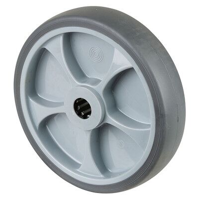 BS Rollen - 200mm Rad - Tragfähigkeit 220kg - Gummi grau - Achsdurchmesser 20mm - Nabenlänge 60mm BS Rollen - 200mm Rad - Tragfähigkeit 220kg - Gummi grau - Achsdurchmesser 20mm - Nabenlänge 60mm