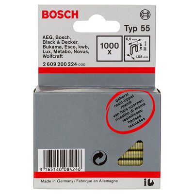 Bosch 2609200224 Klammern - Schmalrücken - 1000 Stück Bosch 2609200224 Klammern - Schmalrücken - 1000 Stück