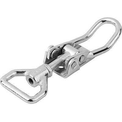 Kipp Spannverschluss Mit Spannhaken Einstellbar, Anschraubbohrung Sichtbar, Form:A Standard, Stahl Verzinkt, F1=6500 (K0051.1611451) Kipp Spannverschluss Mit Spannhaken Einstellbar, Anschraubbohrung Sichtbar, Form:A Standard, Stahl Verzinkt, F1=6500 (K0051.1611451)