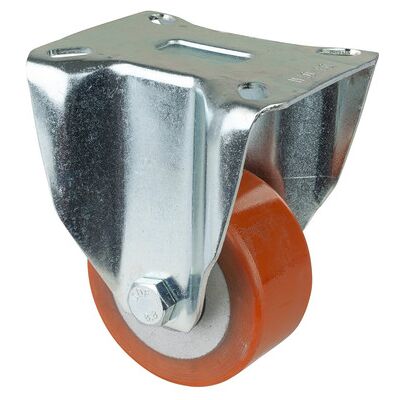 BS N110.B90.081 - Schwerlast Bockrolle 80mm Orange BS N110.B90.081 - Schwerlast Bockrolle 80mm Orange