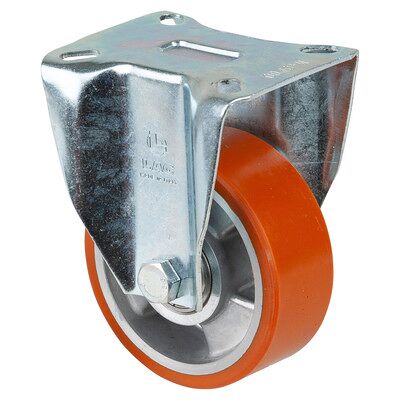 BS N110.B90.102 Schwerlastrolle - 100mm Polyurethan - Stahlgabel BS N110.B90.102 Schwerlastrolle - 100mm Polyurethan - Stahlgabel