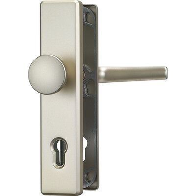 Abus Ht-Schutz-Wechselgarnitur,Ls,Profilzylinder Gelocht,10/92 Hls214,Neusilberfarbig Abus Ht-Schutz-Wechselgarnitur,Ls,Profilzylinder Gelocht,10/92 Hls214,Neusilberfarbig