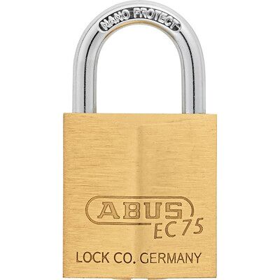 Abus Messing Handschloss EC 75 30 mm - Doppelverriegelung Abus Messing Handschloss EC 75 30 mm - Doppelverriegelung