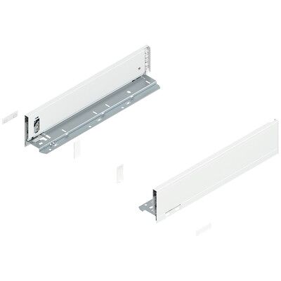 Blum Legrabox Zarge, Höhe M (90.5 Mm), Nl=400 Mm, Links/rechts, Für Legrabox Pure, Seidenweiss Matt Blum Legrabox Zarge, Höhe M (90.5 Mm), Nl=400 Mm, Links/rechts, Für Legrabox Pure, Seidenweiss Matt