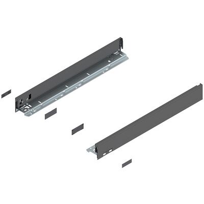 Blum Legrabox Zarge, Höhe N (66.5 Mm), Nl=550 Mm, Links/rechts, Für Legrabox Pure, Oriongrau Matt Blum Legrabox Zarge, Höhe N (66.5 Mm), Nl=550 Mm, Links/rechts, Für Legrabox Pure, Oriongrau Matt