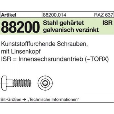 Nobrand - 88200 - 5x16 - Torx T20 - Schraube Nobrand - 88200 - 5x16 - Torx T20 - Schraube