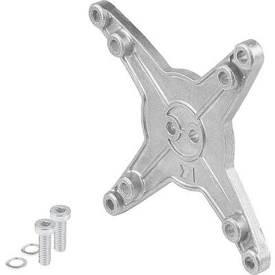 Kipp Monitorhalterung Anschlussplatte Vesa Gr.75/100, Aluminium Kipp Monitorhalterung Anschlussplatte Vesa Gr.75/100, Aluminium