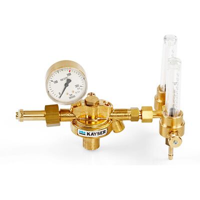 Elmag Druckregler Argon/co₂ Zum Formieren Mit 1 Manometer, Ø63mm & 2 Flowmeter Elmag Druckregler Argon/co₂ Zum Formieren Mit 1 Manometer, Ø63mm & 2 Flowmeter