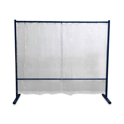 Elmag Schweißerschutzwand 1-Teilig, Folienvorhang Glasklar, Breite 2,1m, Höhe 1,83m Elmag Schweißerschutzwand 1-Teilig, Folienvorhang Glasklar, Breite 2,1m, Höhe 1,83m