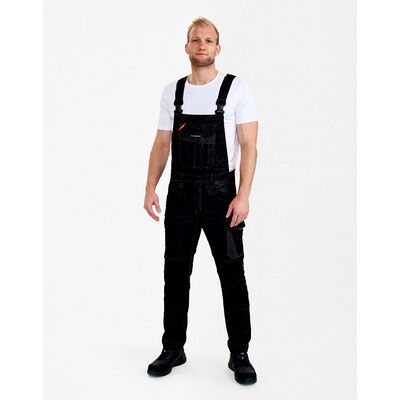 Engel Venture Latzhose, Schwarz/anthrazit Grau, Gr. 60 Engel Venture Latzhose, Schwarz/anthrazit Grau, Gr. 60