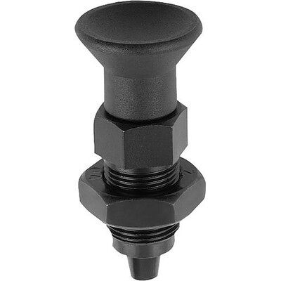 Kipp Arretierbolzen Premium M. Konischem Arretierstift Gr.3 D1=m16x1,5, D=8, Form:B Ohne Rastnut Mit Kontermutter, (K0736.52308) Kipp Arretierbolzen Premium M. Konischem Arretierstift Gr.3 D1=m16x1,5, D=8, Form:B Ohne Rastnut Mit Kontermutter, (K0736.52308)