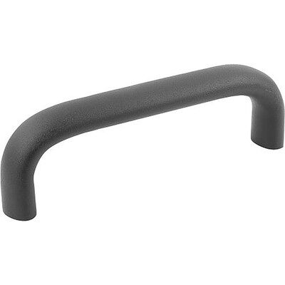 Kipp Bügelgriff Oval, A=120, L=137, D=m08, Aluminium Schwarz Pulverbeschichtet Kipp Bügelgriff Oval, A=120, L=137, D=m08, Aluminium Schwarz Pulverbeschichtet