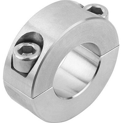Kipp Klemmring Geteilt, D1=40, D2=60, B=15, Edelstahl 1.4305 Blank Kipp Klemmring Geteilt, D1=40, D2=60, B=15, Edelstahl 1.4305 Blank
