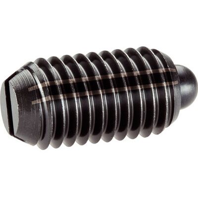 Halder Federndes Druckstück, Mit Bolzen Und Schlitz - Inch/automatenstahl, Starke Federkraft D1=5/8-11 2b020.0082 Halder Federndes Druckstück, Mit Bolzen Und Schlitz - Inch/automatenstahl, Starke Federkraft D1=5/8-11 2b020.0082