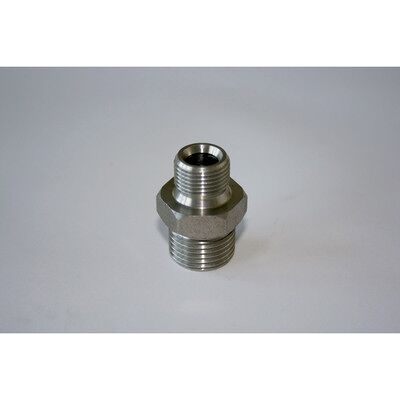 Elmag Hd-Doppelnippel Edelstahl Aisi 304 Ag 1/2" X Ag 3/8, Bis 400 Bar, Mit 60° Kegel Elmag Hd-Doppelnippel Edelstahl Aisi 304 Ag 1/2" X Ag 3/8, Bis 400 Bar, Mit 60° Kegel
