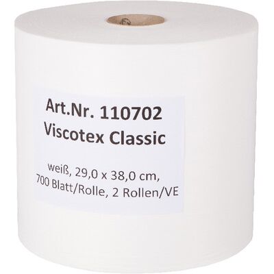 Elos Viscotex Classic Rolle, Weiß, 29x38cm, 700 Blatt Elos Viscotex Classic Rolle, Weiß, 29x38cm, 700 Blatt