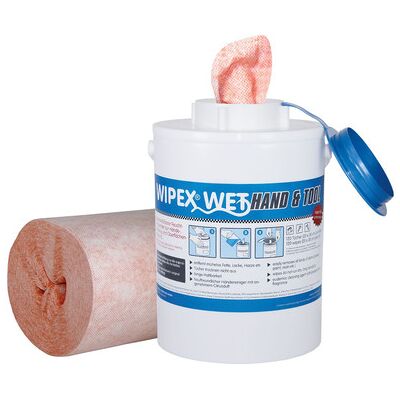 WIPEX Starterpack - Vliestuch Wet Hand + Tool 2 Rollen + 2 Flaschen WIPEX Starterpack - Vliestuch Wet Hand + Tool 2 Rollen + 2 Flaschen