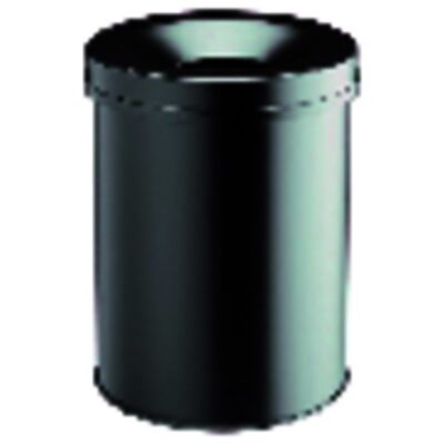 Durable Stahl-Papierkorb, Grau H662mm Mit Flammenlöschkopf Durable Stahl-Papierkorb, Grau H662mm Mit Flammenlöschkopf