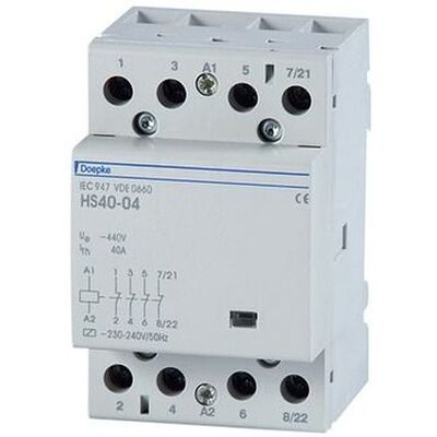 Doepke Schütz HS63-40 - 63A 230V/AC, 4 Kontakte - Industrie Doepke Schütz HS63-40 - 63A 230V/AC, 4 Kontakte - Industrie