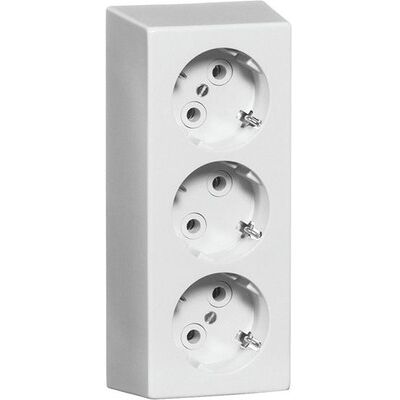 PEHA 3-fach Steckdose Weiß Glänzend - Elektrische Steckdose PEHA 3-fach Steckdose Weiß Glänzend - Elektrische Steckdose